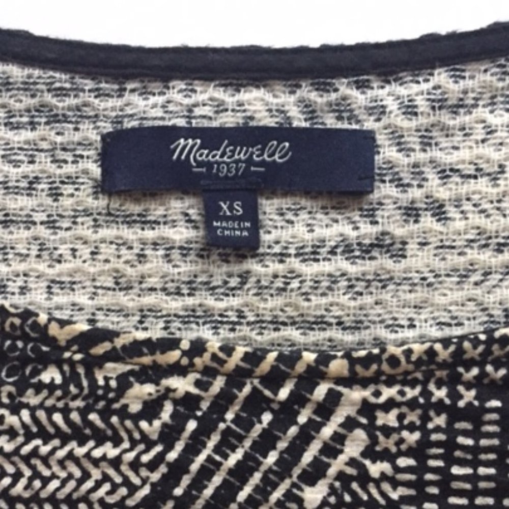 Madewell🌿Short Sleeve Textured Top - Picture 5 of 8